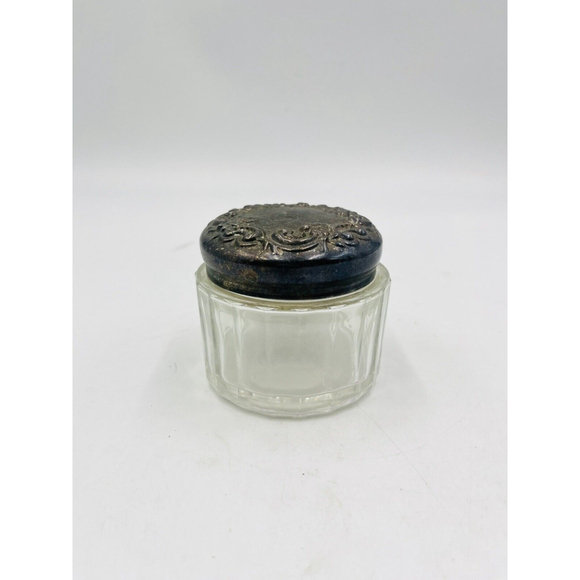 Lady Primrose Empty 3 Inch Floral Design Cream Jar Vintage - Picture 1 of 8